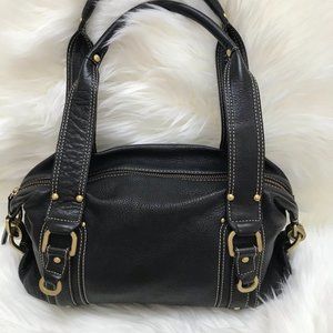 Kenneth Cole Barrel Shaped Leather Bag RN81633